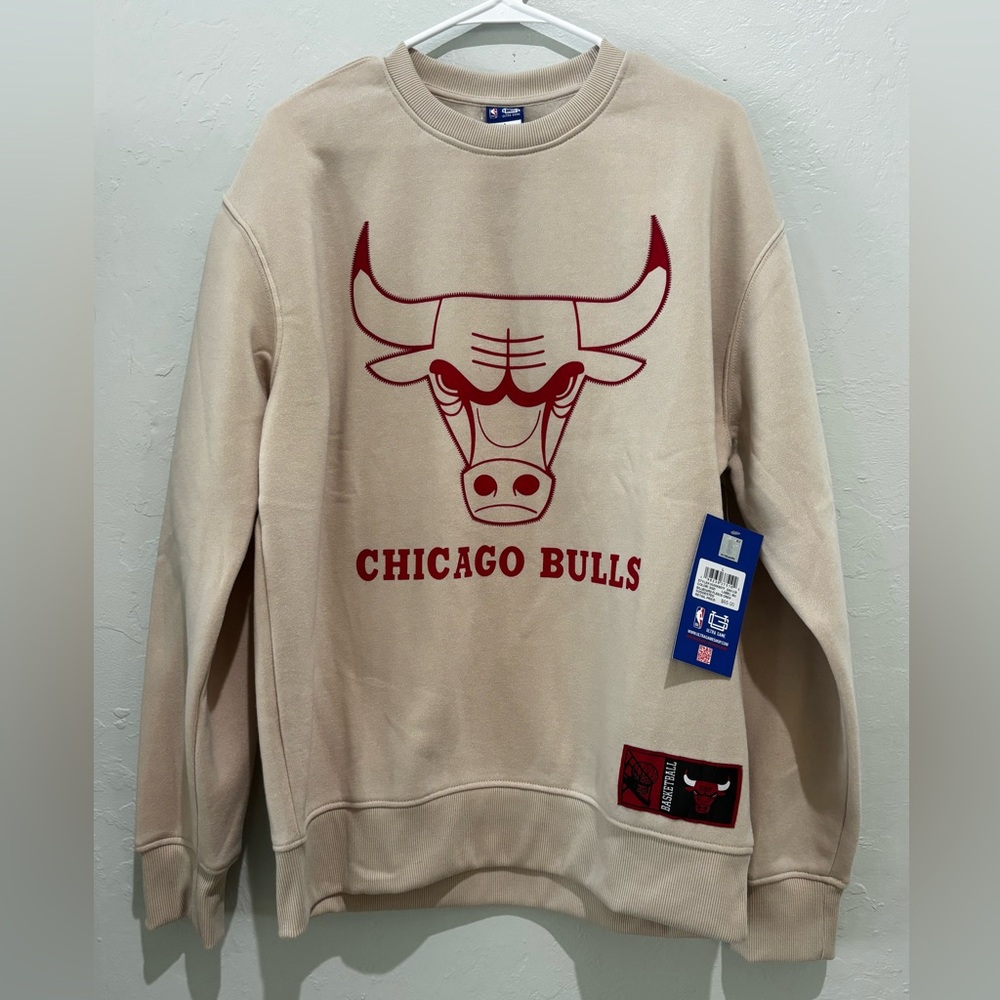 Chicago Bulls Beige Crewneck Sweatshirt - Official NBA